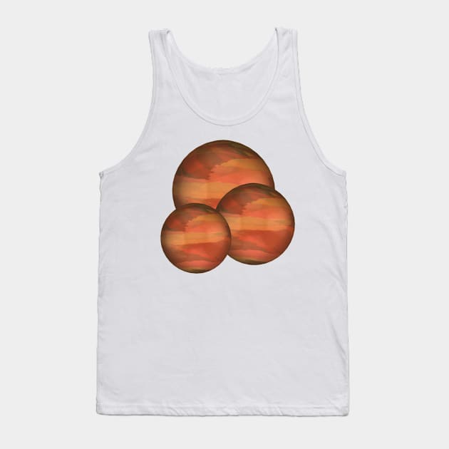 Copper Marble Balls Tank Top by Grafititee